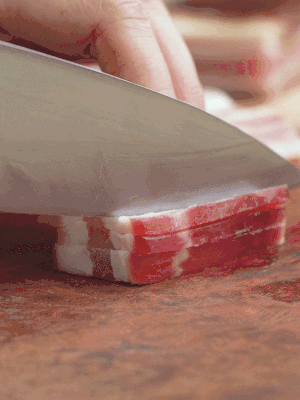 金字淡咸肉切絲。